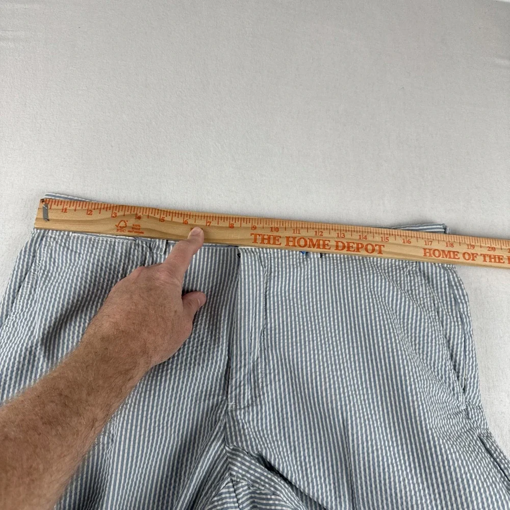 Polo Ralph Lauren Mens Seersucker Chino Pants fits 35*32 Coastal Preppy Derby